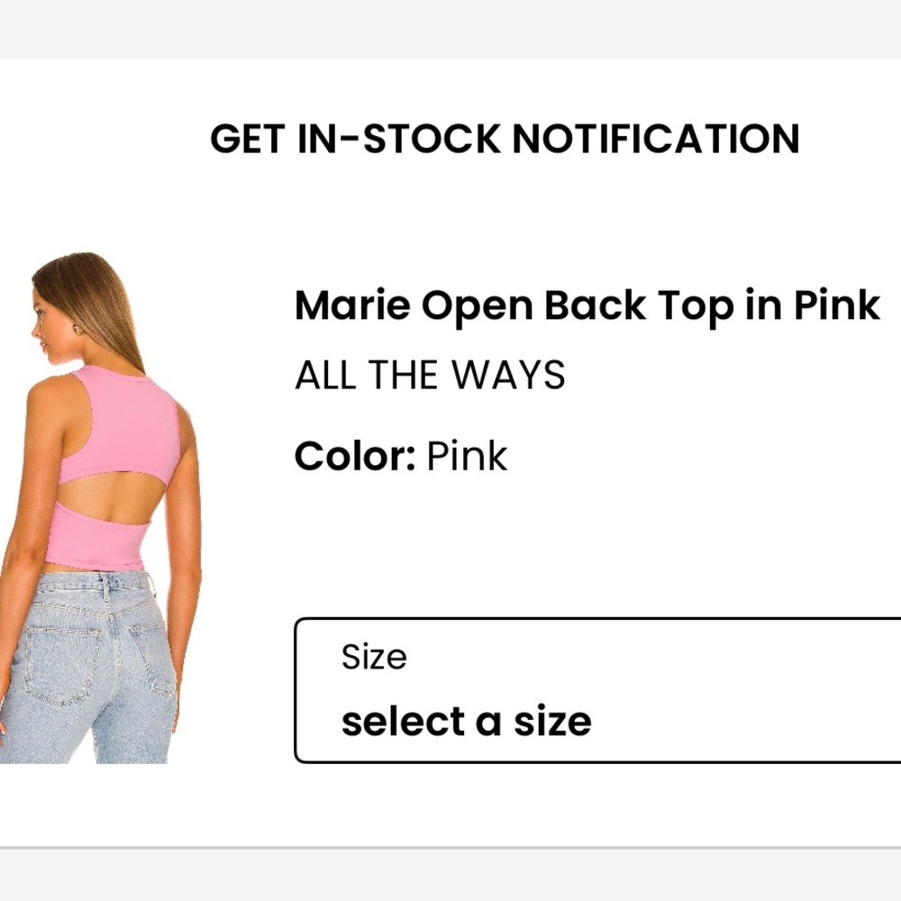 All The Ways Marie Open Back Top in Pink